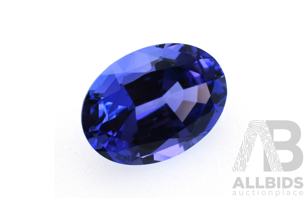 Tanzanite 6.72ct, Oval Cut Unset Gemstone