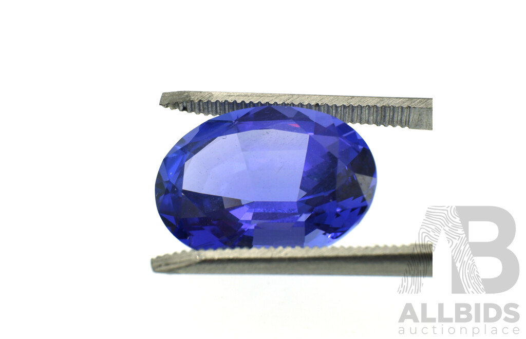 Tanzanite 6.72ct, Oval Cut Unset Gemstone