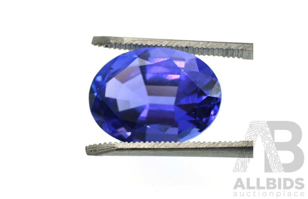 Tanzanite 6.72ct, Oval Cut Unset Gemstone