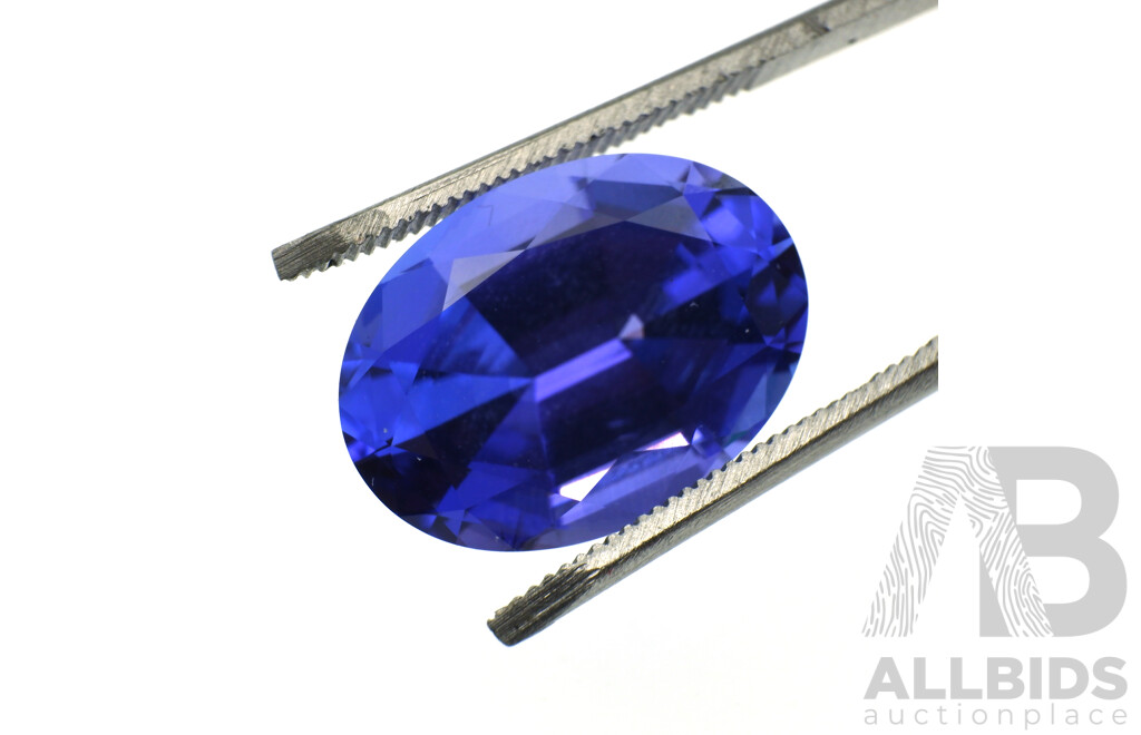 Tanzanite 6.72ct, Oval Cut Unset Gemstone