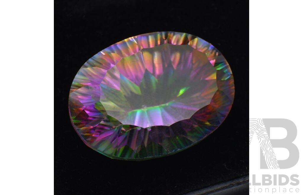 Mystic Topaz (5) Oval Cut Gemstones, 87.35ct