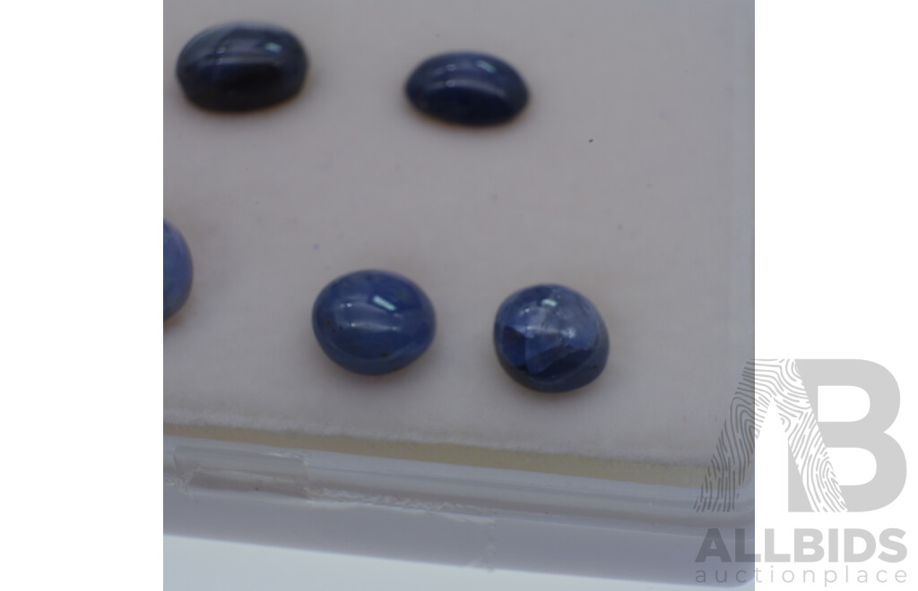 Star Sapphires (6) Natural Untreated Gemstones, 24.11ct Total