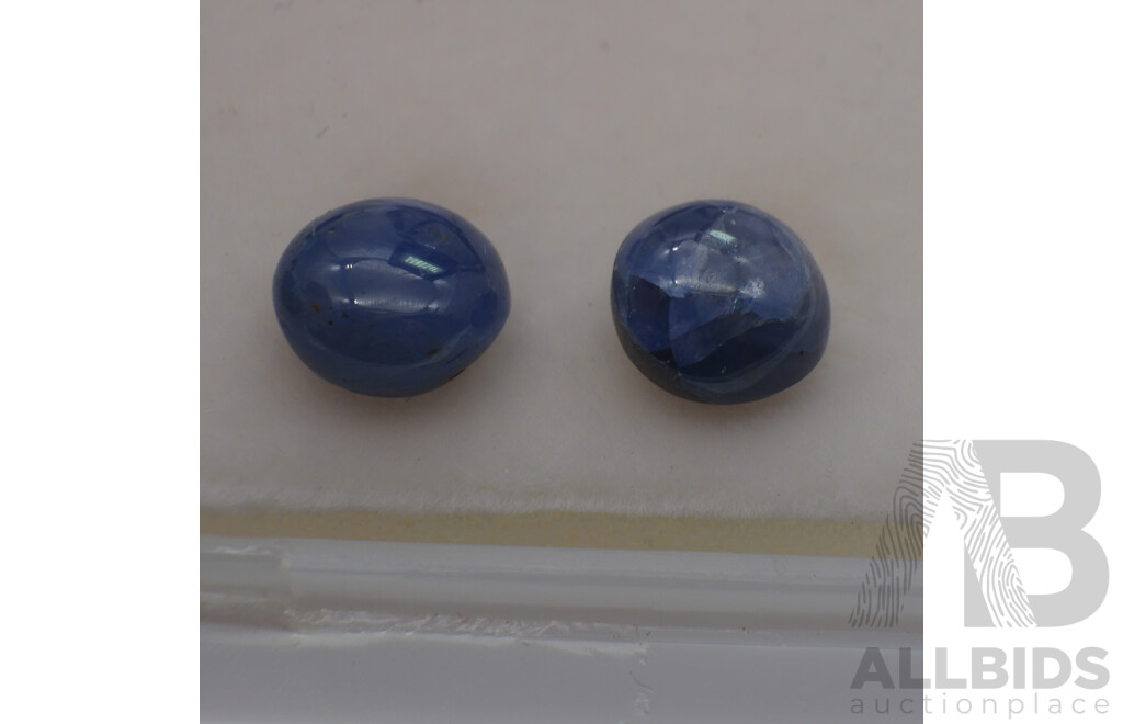 Star Sapphires (6) Natural Untreated Gemstones, 24.11ct Total