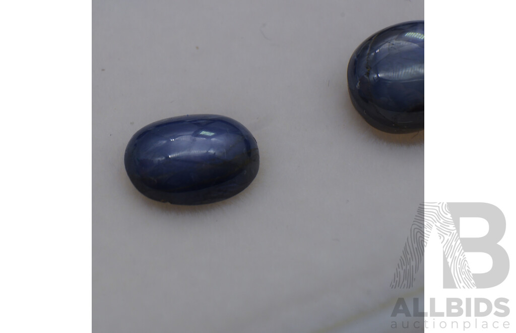 Star Sapphires (6) Natural Untreated Gemstones, 24.11ct Total