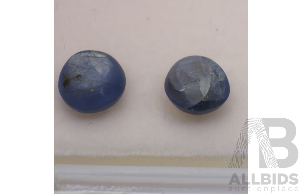 Star Sapphires (6) Natural Untreated Gemstones, 24.11ct Total