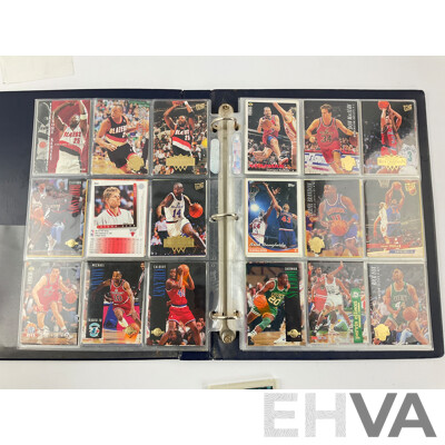 Collection of 1990's Upper Deck, Sky Hook, Topps and Fleer NBA Cards Including East/West All-stars, Tim Hardaway, Dominique Wilkins Larry Johnson, David Robertson, Scottie Pippen, Steve Kerr and More