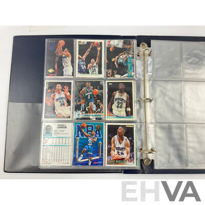 Collection of 1990's Upper Deck, Sky Hook, Topps and Fleer NBA Cards Including East/West All-stars, Tim Hardaway, Dominique Wilkins Larry Johnson, David Robertson, Scottie Pippen, Steve Kerr and More