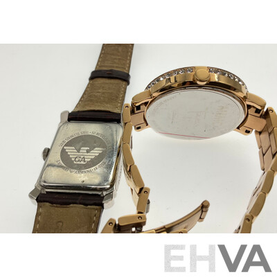 Mimco Timepeace Dress Watch & Emporio Armani AR-0203 Unisex Watch