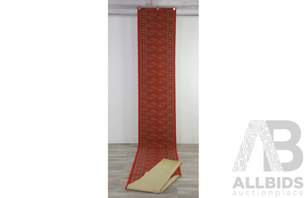 Machine Made Turkoman Style Runner with Non Slip Backing