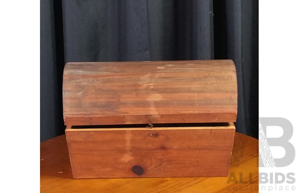 Small Timber Dome Top Treasure Chest