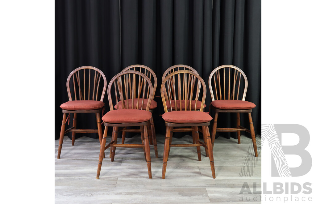 Set of Six Oak Dining Chairs by GR