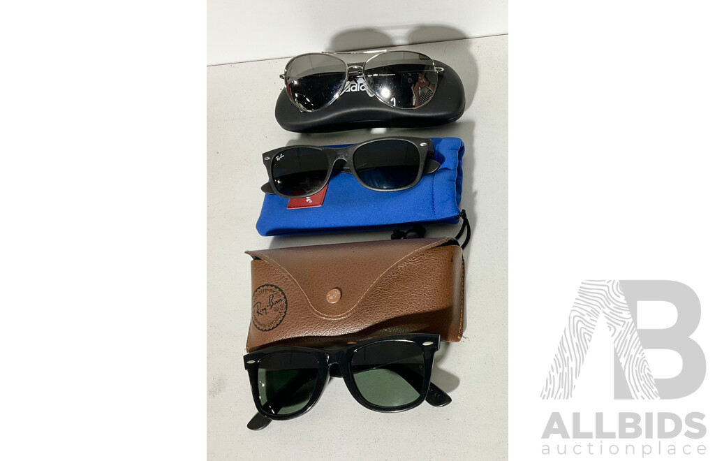 Three Pairs of Name Brand Sunglasses