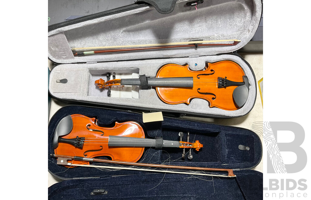 Two Student Violins for Restoration