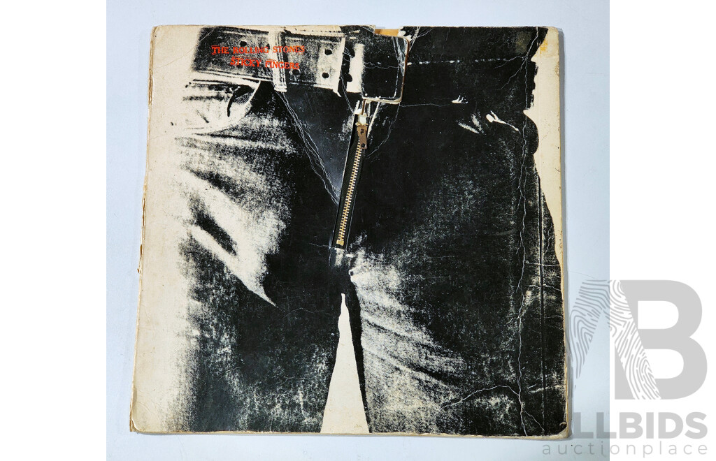 The Rolling Stones, Sticky Fingers, Original Real Zipper Pressing, COC 59100, Vinyl LP Record