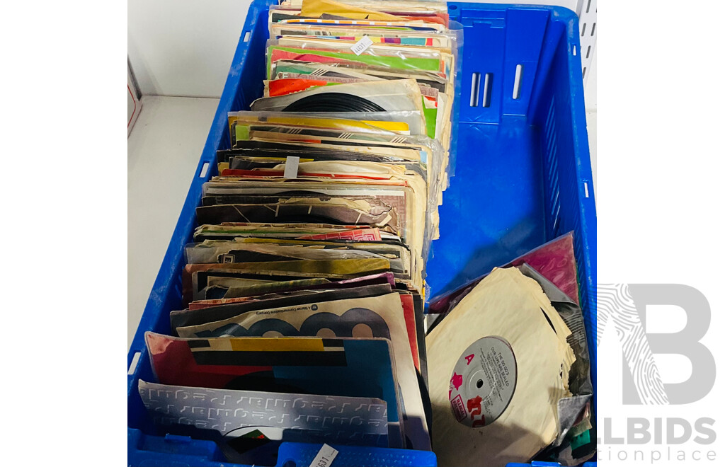 Large Collection of Vintage Seven Inch Records