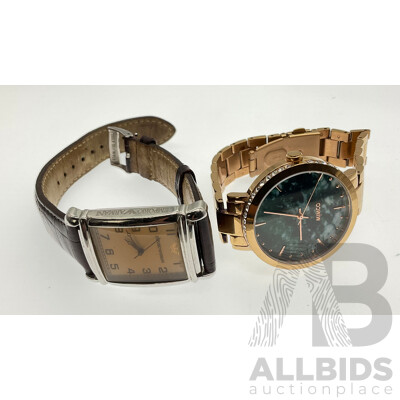 Mimco Timepeace Dress Watch & Emporio Armani AR-0203 Unisex Watch