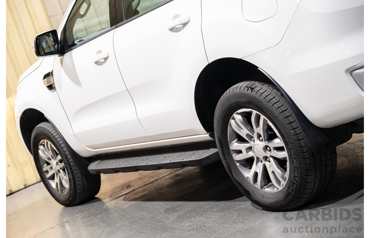 7/2017 Ford Everest Trend UA (4x4) 4d Wagon White Turbo Diesel 3.2L - 7 Seater