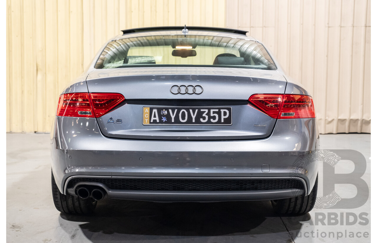 6/2013 Audi A5 2.0 TFSI S-Line Package Quattro (AWD) 8T MY13 2d Coupe Metallic Grey Turbo 2.0L