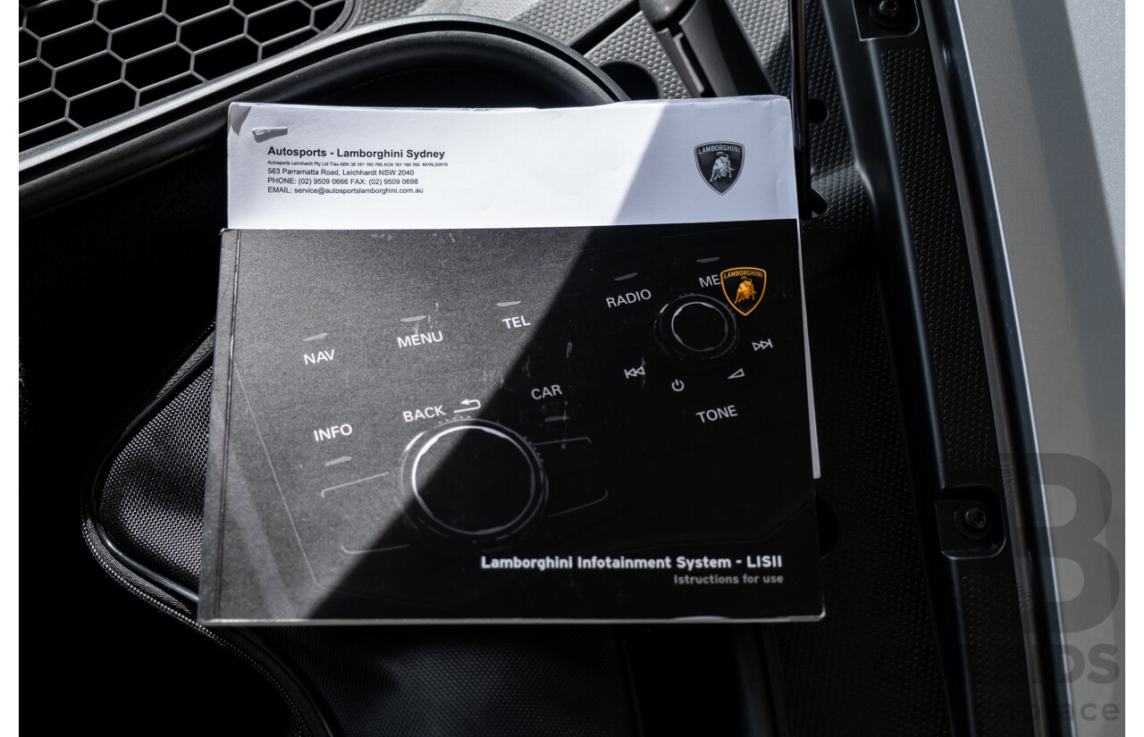 9/2015 Lamborghini Huracan LP 610-4 (AWD) 724 2d Coupe Grigio Nimbus Silver Metallic V10 5.2L