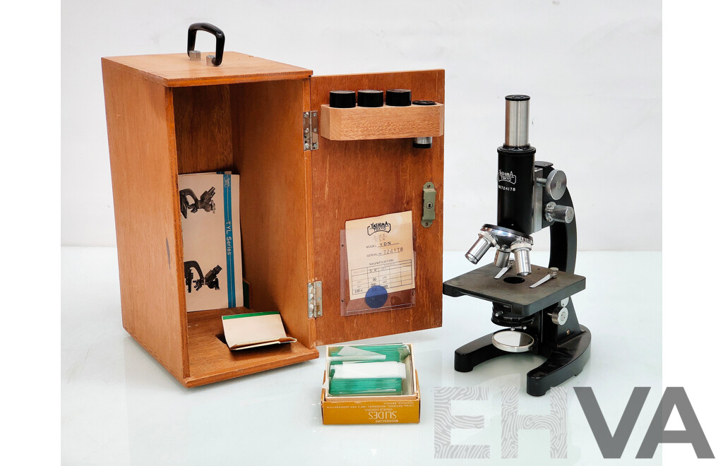 YASHIMA TOKYO Vintage Microscope with Box