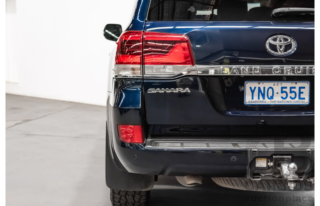6/2019 Toyota Landcruiser Sahara (4x4) VDJ200R MY19 4d Wagon Metallic Blue Turbo Diesel V8 4.5L