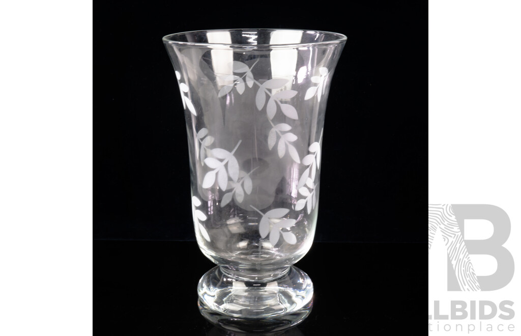 Large Villeroy & Boch Glass Vase in Switch 3 Pattern
