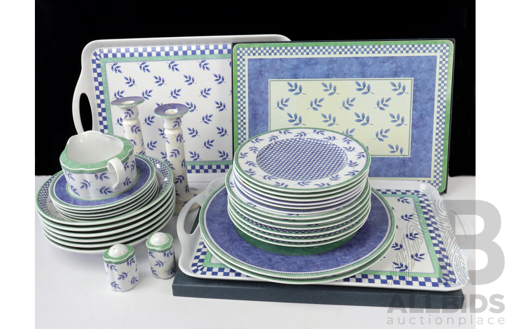 Villeroy & Boch Porcelain 31 Piece Dinner Service in Mix N Match Switch 3 Pattern Including Costa & Castell