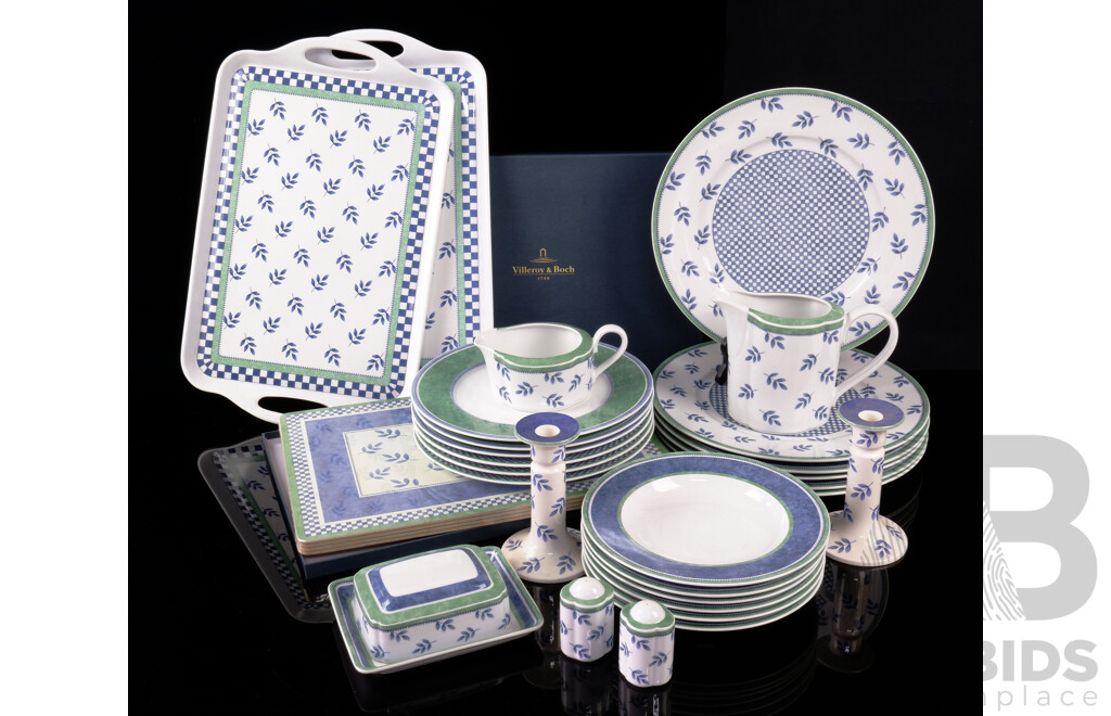 Villeroy & Boch Porcelain 27 Piece Dinner Service in Mix N Match Switch 3 Pattern Including Costa & Castell