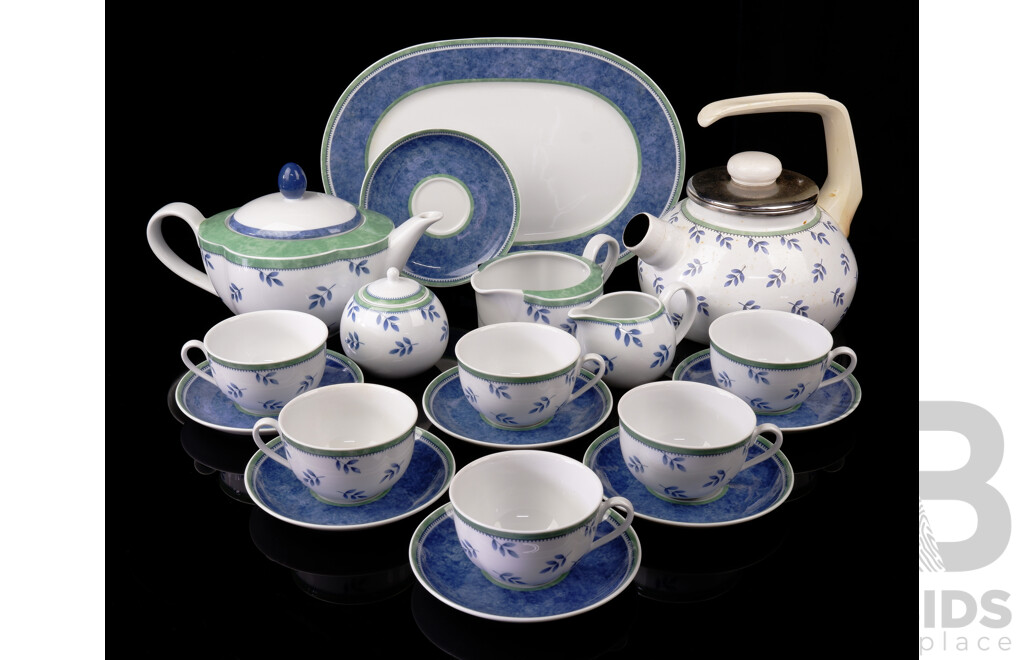 Villeroy & Boch Porcelain 18 Piece Tea Service in Mix N Match Switch 3 Pattern Including Costa & Castell