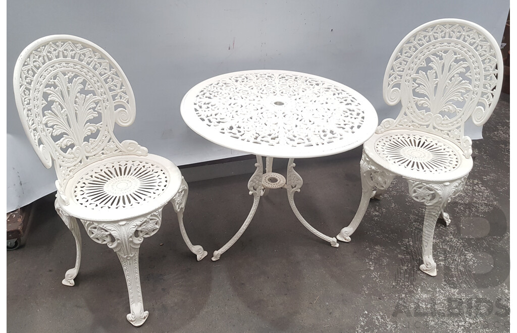 Cast Iron 3-Piece Outdoor Table Setting