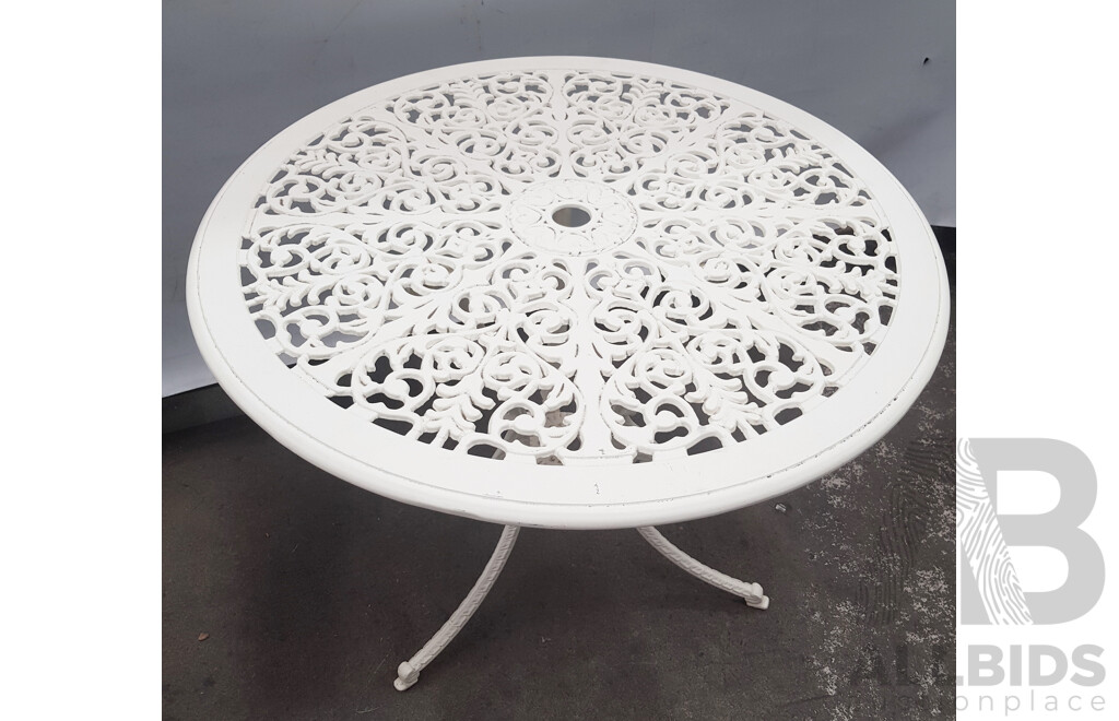 Cast Iron 3-Piece Outdoor Table Setting