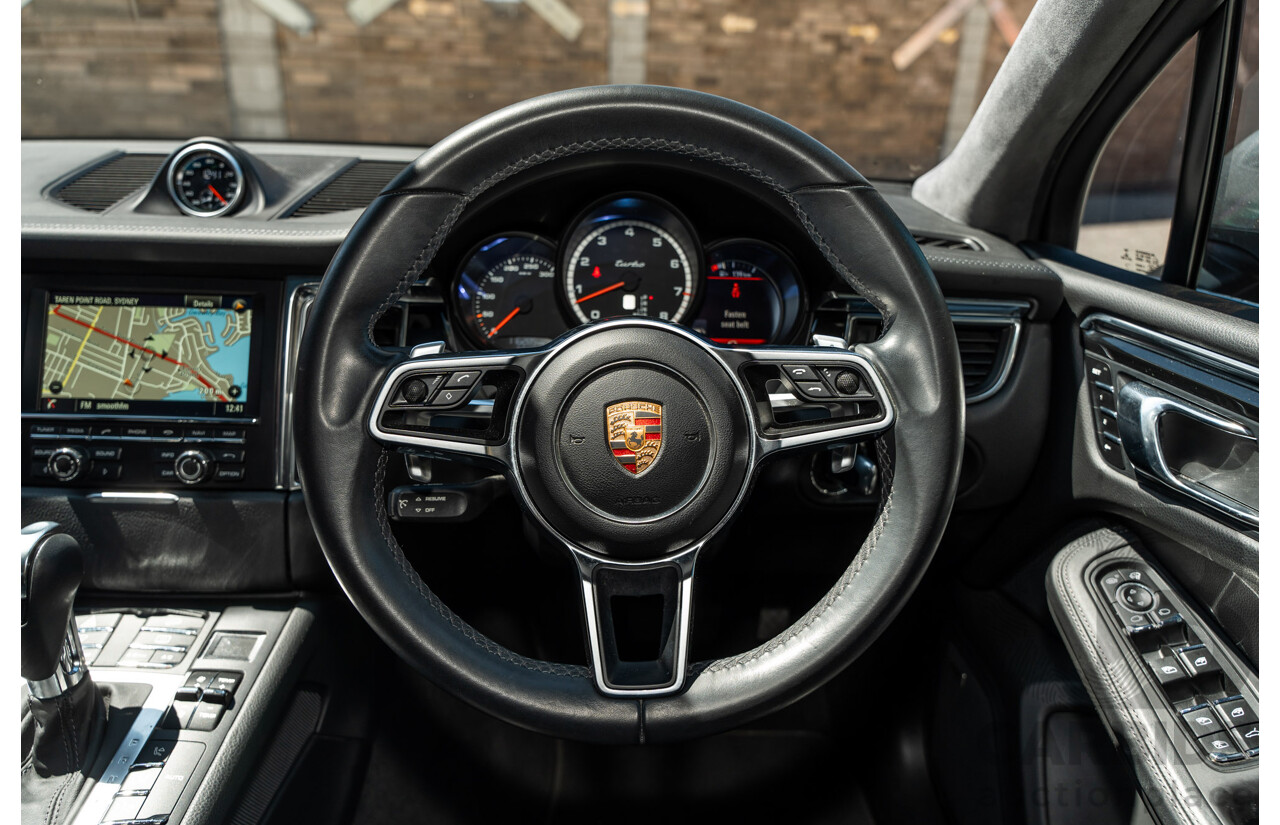 6/2015 Porsche Macan Turbo (AWD) 4d Wagon Agate Grey Metallic Turbo V6 3.6L