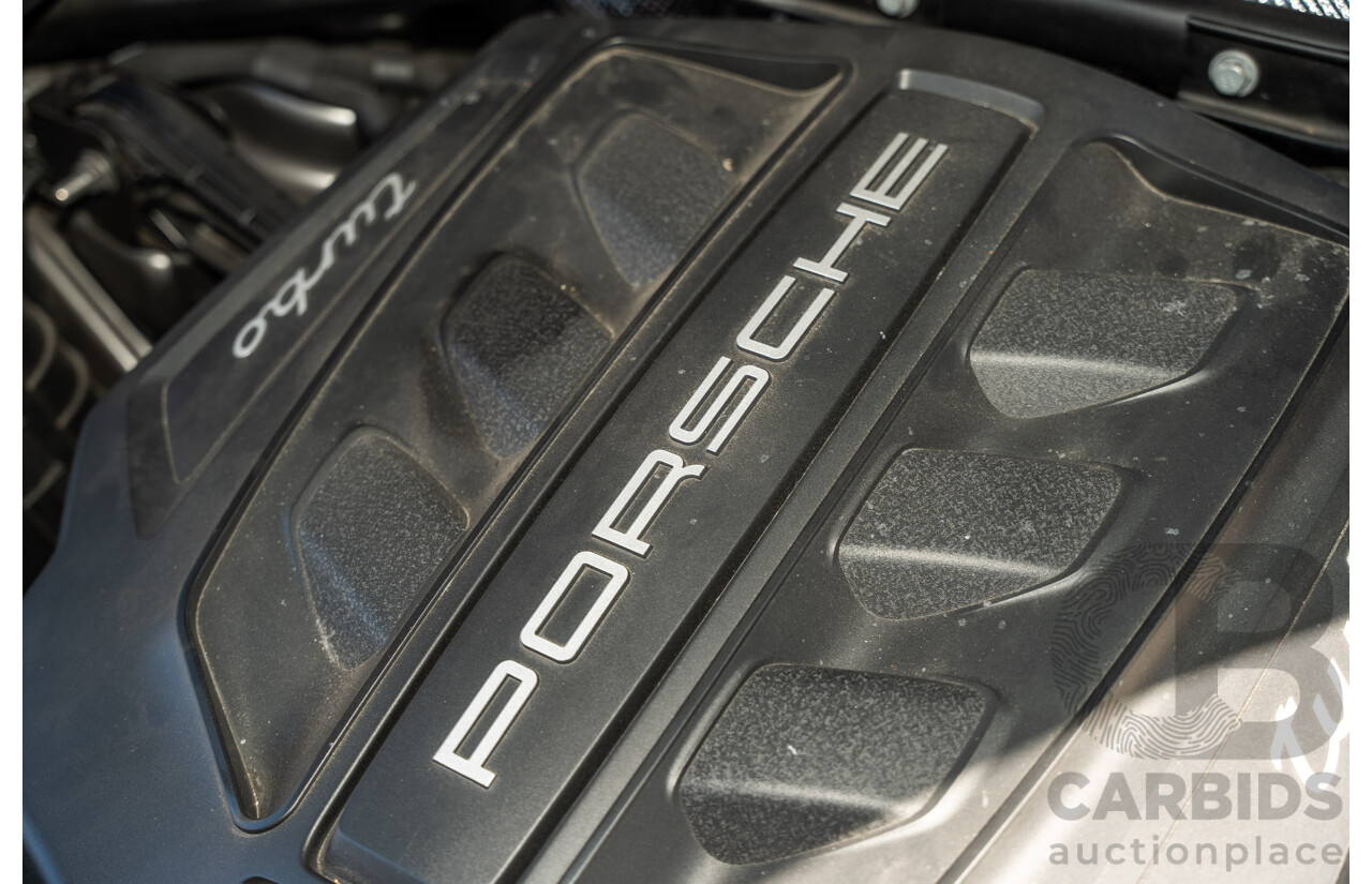 6/2015 Porsche Macan Turbo (AWD) 4d Wagon Agate Grey Metallic Turbo V6 3.6L
