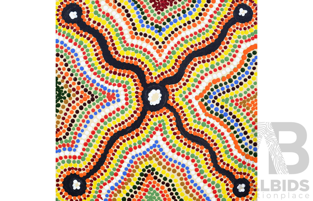 Contemporary Aboriginal Painting from Tjala Arts, Acrylic on Canvas