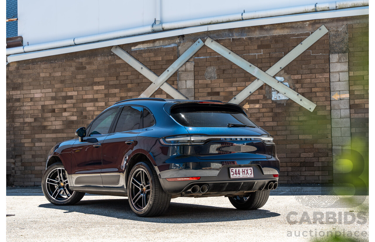 05/2019 Porsche Macan S (AWD) 95B MY19 4d Wagon Night Blue Metallic Turbo V6 3.0L