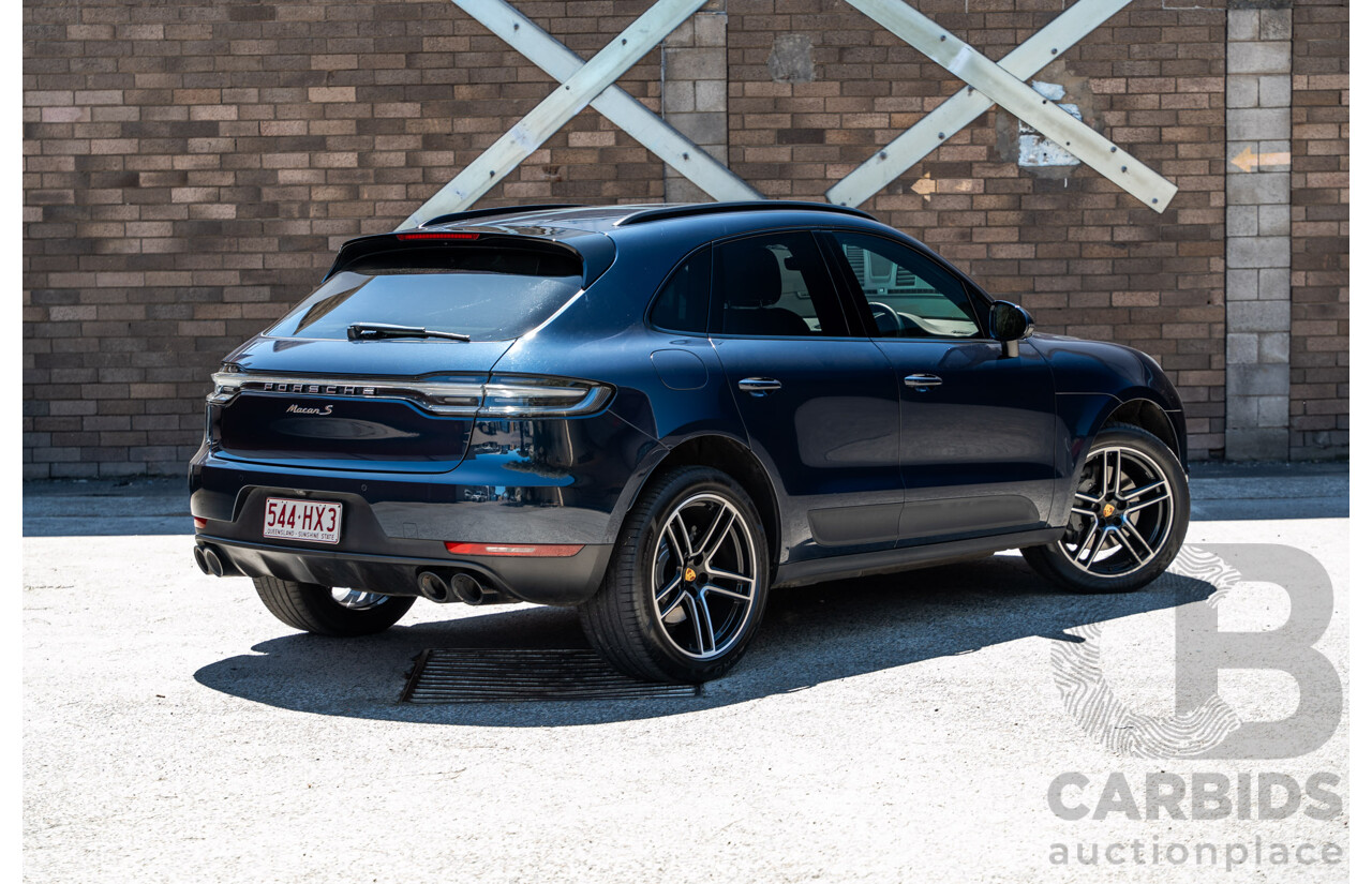 05/2019 Porsche Macan S (AWD) 95B MY19 4d Wagon Night Blue Metallic Turbo V6 3.0L