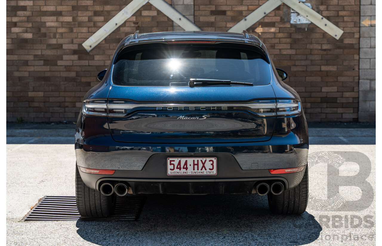 05/2019 Porsche Macan S (AWD) 95B MY19 4d Wagon Night Blue Metallic Turbo V6 3.0L