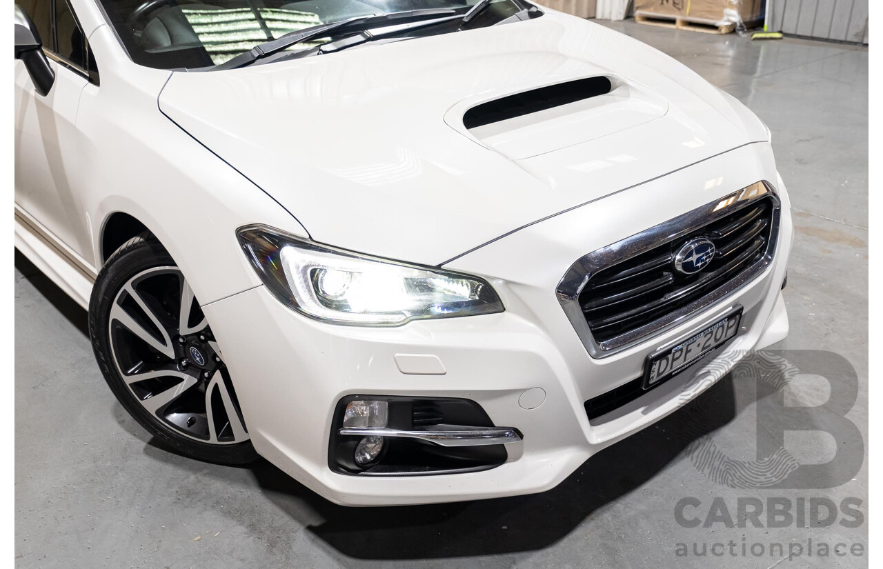 6/2017 Subaru Levorg GT-S (AWD) VM MY17 5d Wagon White Turbo 2.0L