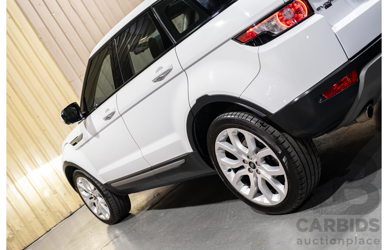 5/2013 Land Rover Range Rover Evoque SD4 PURE LV MY13 5d Wagon Fuji White Turbo Diesel 2.2L