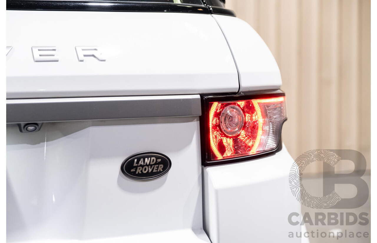 5/2013 Land Rover Range Rover Evoque SD4 PURE LV MY13 5d Wagon Fuji White Turbo Diesel 2.2L