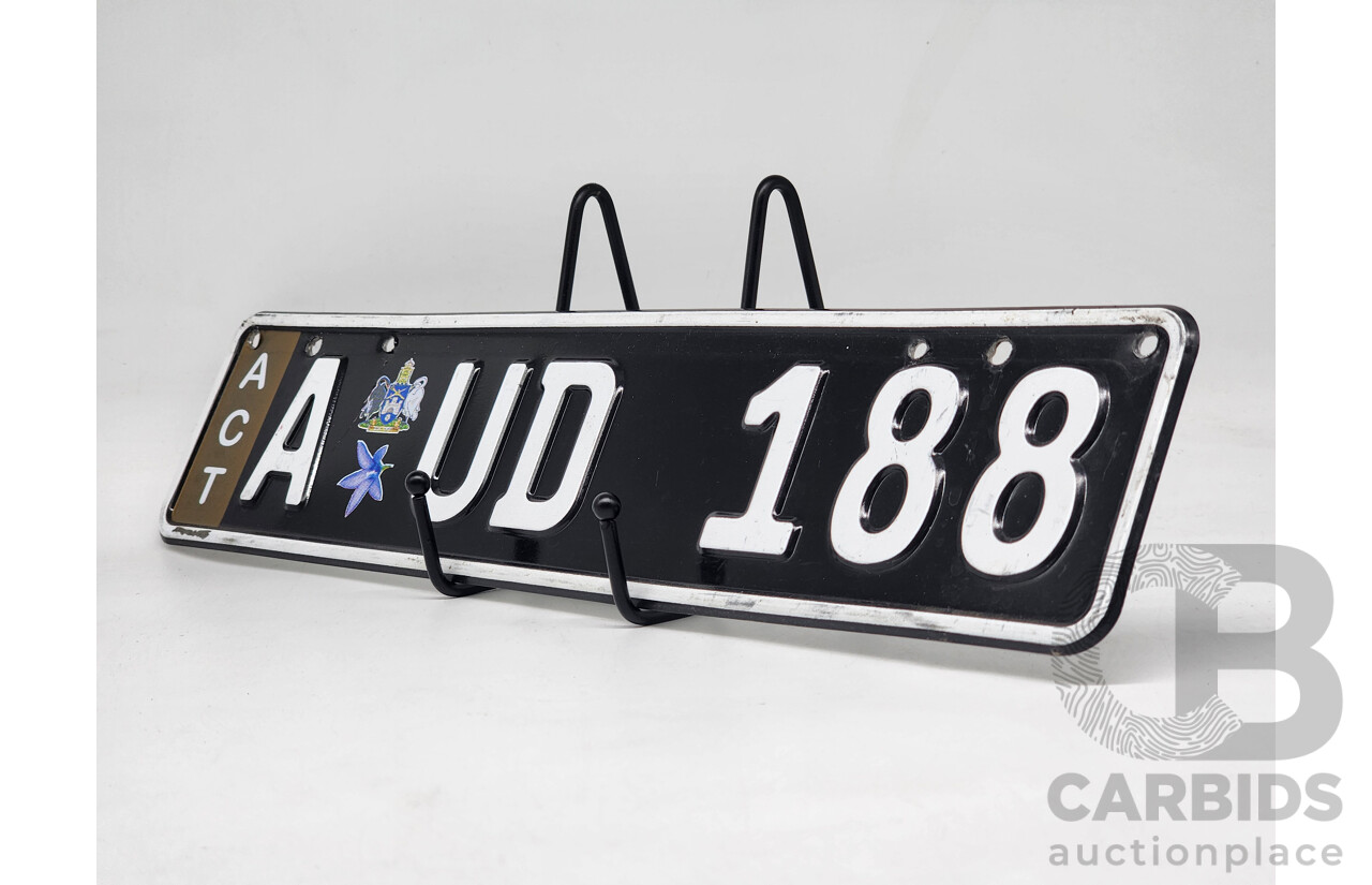 ACT Alpha Numerical European Style Number Plate - AUD188