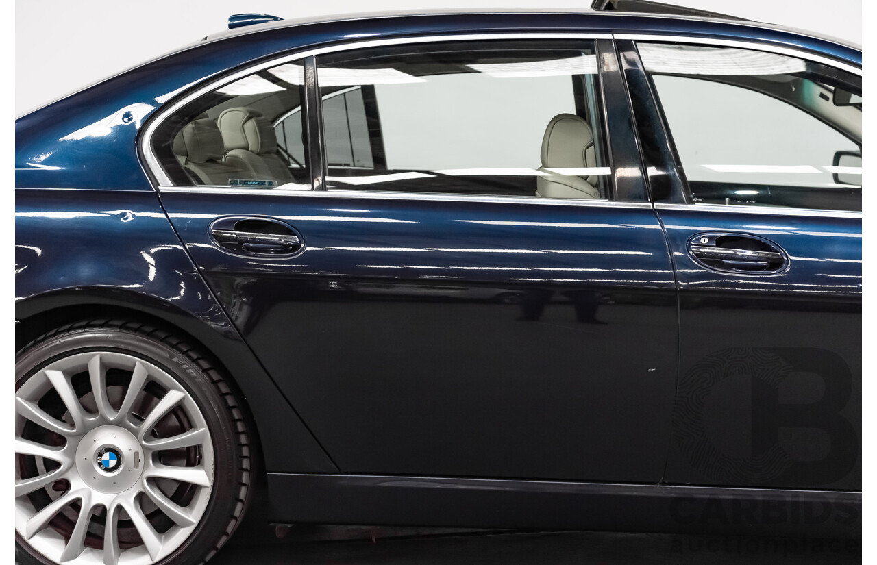 11/2006 BMW 760Li E65 MY06 4d Sedan Blue V12 6.0L
