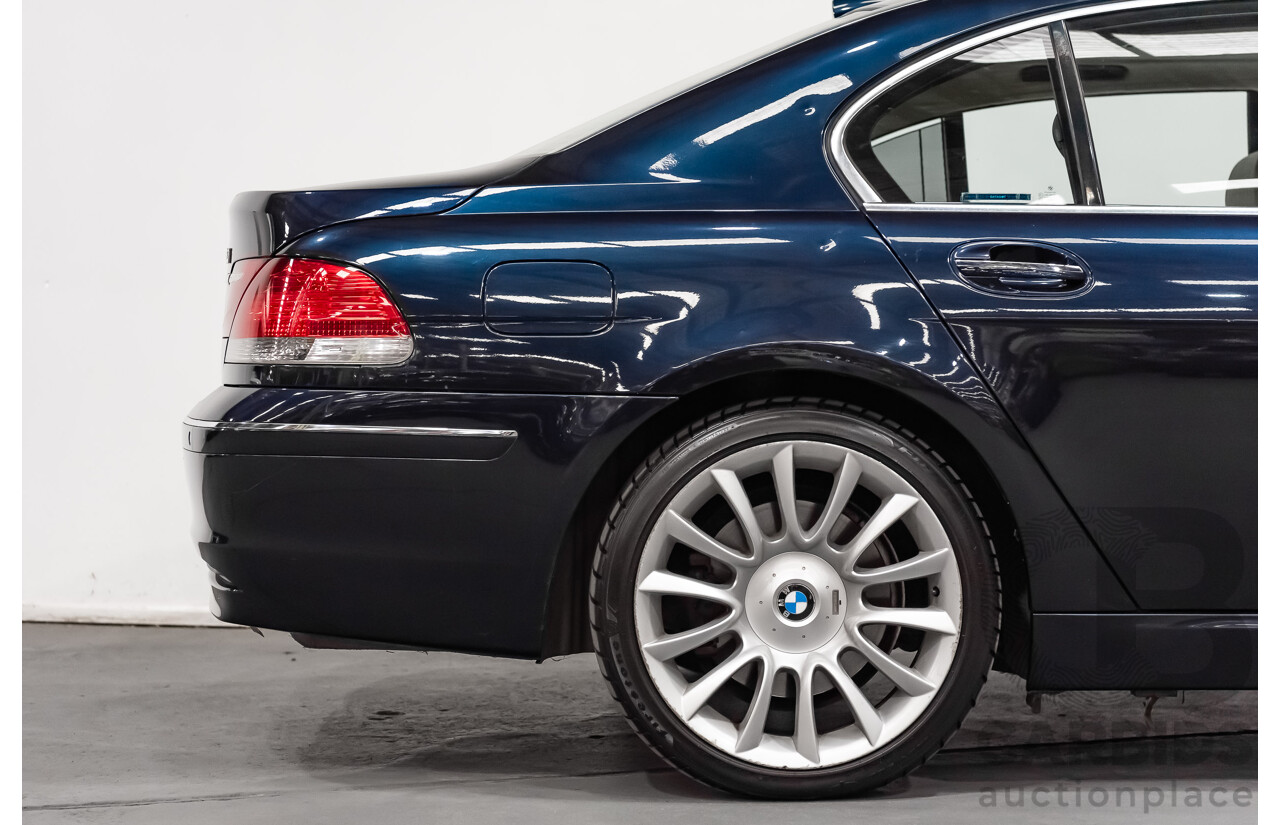 11/2006 BMW 760Li E65 MY06 4d Sedan Blue V12 6.0L
