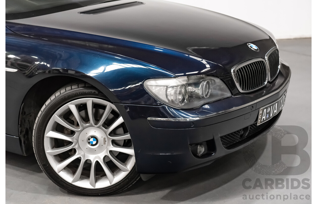 11/2006 BMW 760Li E65 MY06 4d Sedan Blue V12 6.0L
