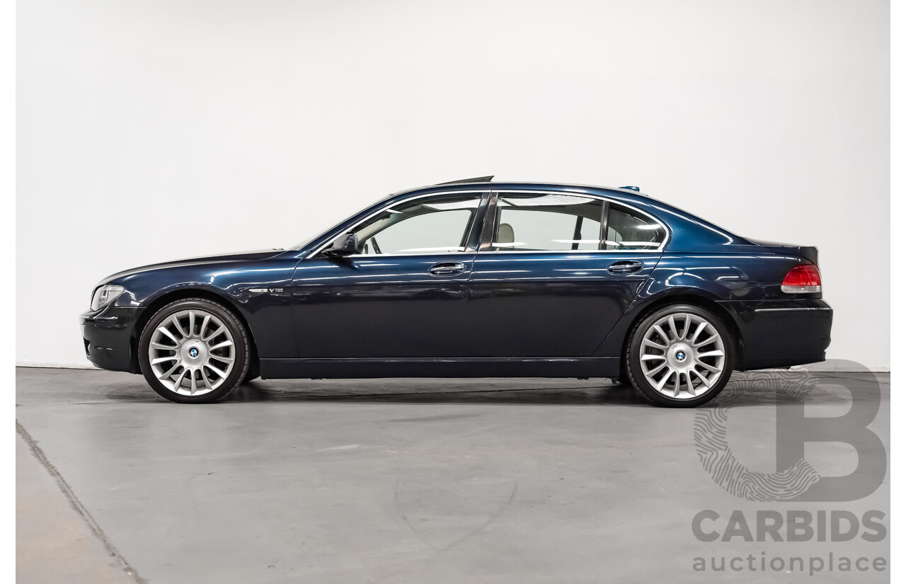 11/2006 BMW 760Li E65 MY06 4d Sedan Blue V12 6.0L