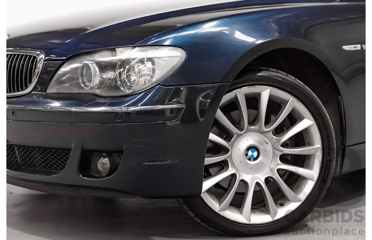 11/2006 BMW 760Li E65 MY06 4d Sedan Blue V12 6.0L