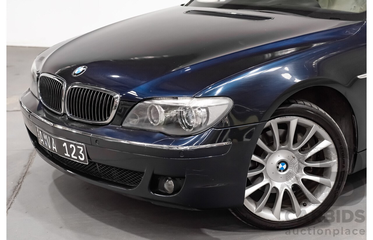 11/2006 BMW 760Li E65 MY06 4d Sedan Blue V12 6.0L