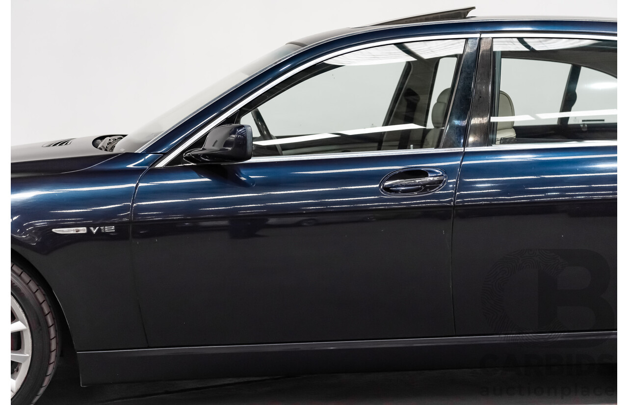 11/2006 BMW 760Li E65 MY06 4d Sedan Blue V12 6.0L