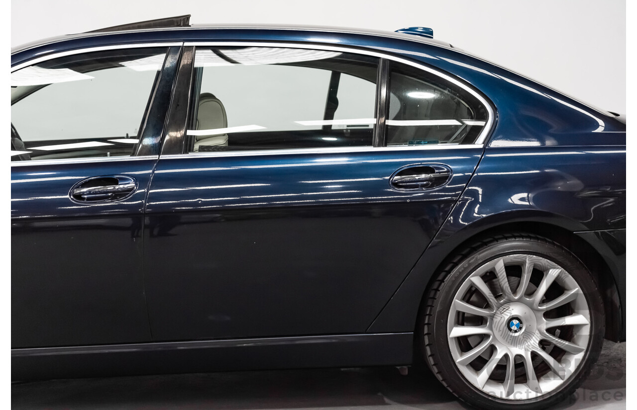 11/2006 BMW 760Li E65 MY06 4d Sedan Blue V12 6.0L