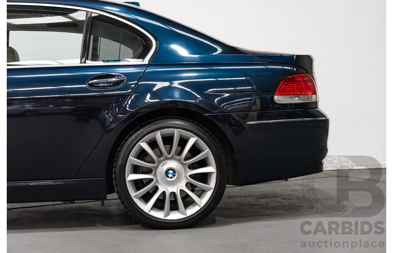 11/2006 BMW 760Li E65 MY06 4d Sedan Blue V12 6.0L